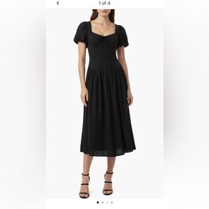 Elegant Black Midi Skirt